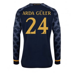 Real Madrid Arda Guler #24 Gostujuci Dres 2023-24 Dugim Rukavima